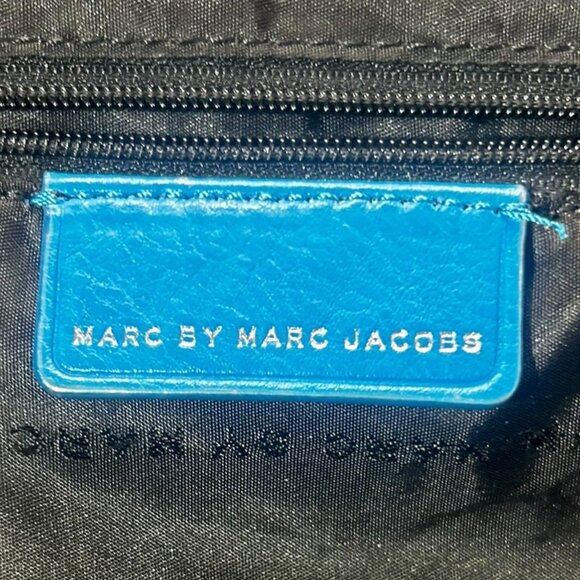 Marc by Marc Jacobs Totally Turnlock Shifty Satchel Blue 100% Cowhide Leather - Picture 8 of 12